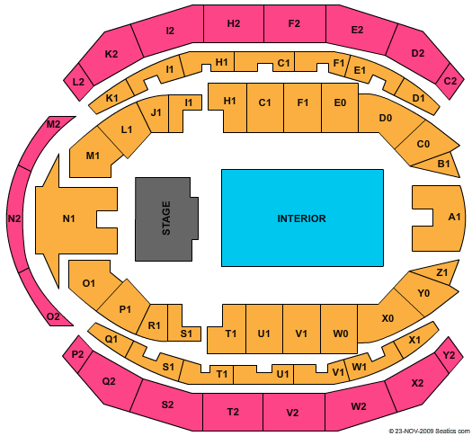 Hallenstadion - Zurich Seating Chart